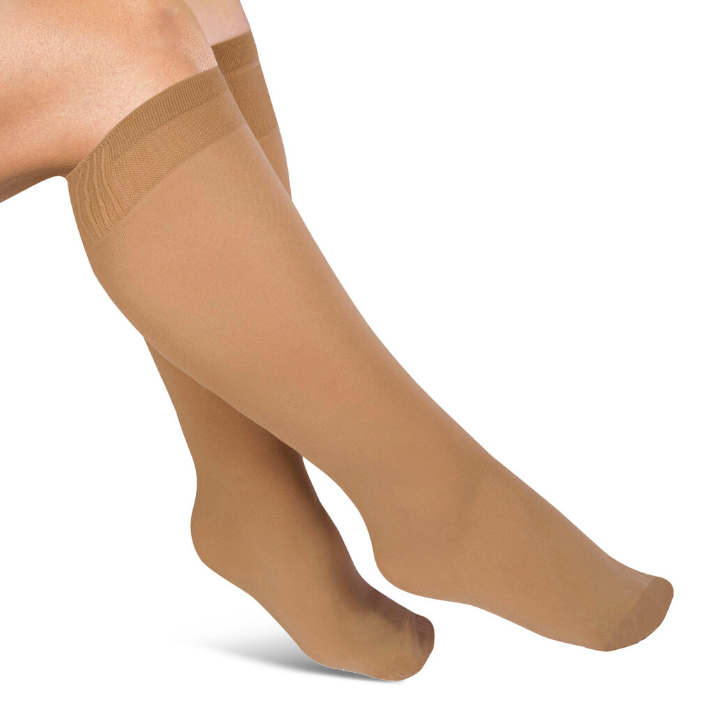 Jemné silonové podkolenky Xplus 3 páry v balení